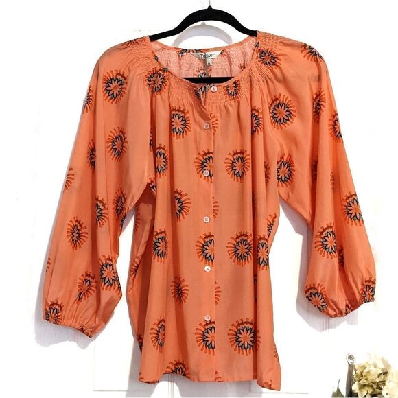 Tucker The Classic Blouse Morning Medallions in Silk Cotton - Picture 2 of 10